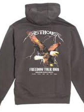 Fasthouse Arise Hooded Pullover Sweatshirt Vintage Black